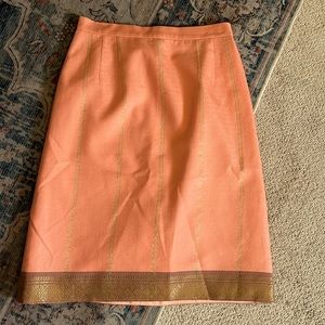 Check out this vintage Sunee brand creamsicle skirt complete with liner!